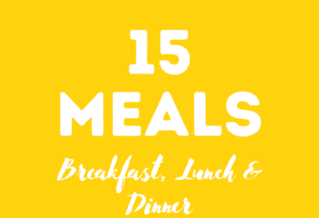 Breakfast, Lunch & Dinner - 15 Meals